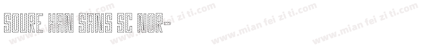 soure han sans sc nor字体转换